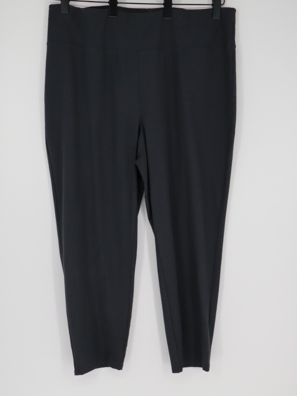 Eileen Fisher Pants Women’s 2X Dark Grey Washable Stretch Crepe Pull On Ankle